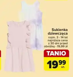 Carrefour Sukienka dziewczęca oferta