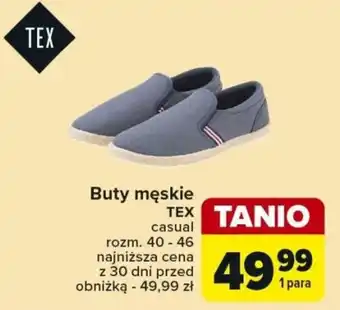 Carrefour Buty męskie TEX oferta