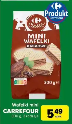 Carrefour Wafelki mini CARREFOUR 300 g oferta
