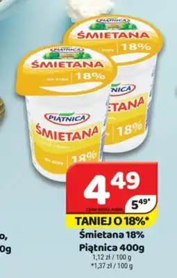 Delfin Śmietana 18% Piątnica 400 g oferta