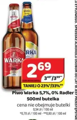 Delfin Piwo Warka 5,7%, 0% Radler 500 ml oferta