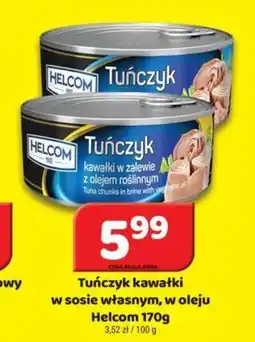 Delfin Tuńczyk kawałki w sosie własnym, w oleju Helcom 170 g oferta