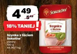 Netto Szynka z liściem Sokołów oferta