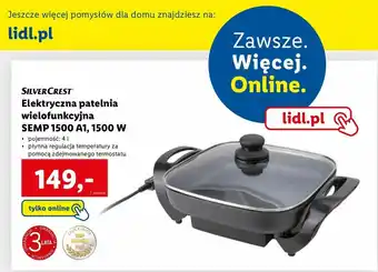 Lidl Elektryczna patelnia wielofunkcyjna SEMP 1500 A1, 1500 W oferta