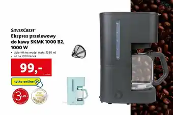 Lidl Ekspres przelewowy do kawy SKMK 1000 B2, 1000 W oferta