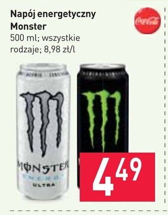 Stokrotka Napój energetyczny Monster 500ml oferta