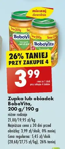 Biedronka Zupka jarzynowa z kurczakiem Bobovita oferta