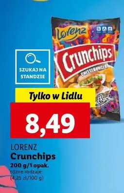 Lidl Chipsy cheeseburger Crunchips Crunchips lorenz oferta