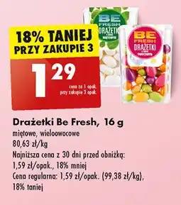 Biedronka Drażetki miętowe Be fresh oferta