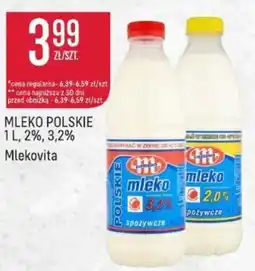 Społem Mleko Mlekovita oferta