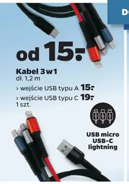 Netto Kabel 3w1 1,2 m oferta