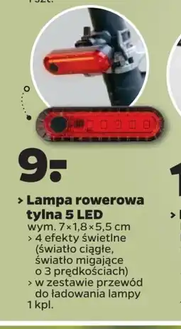 Netto Lampa rowerowa tylna 5 LED oferta