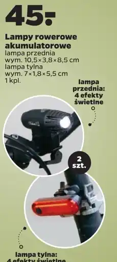 Lampy rowerowe akumulatorowe 2 szt