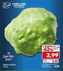 Kaufland Sałata lodowa K-Stąd Takie Dobre oferta