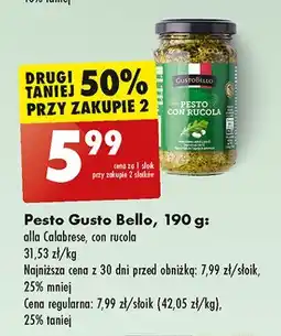 Biedronka Pesto z papryką alla calabrese Gustobello oferta