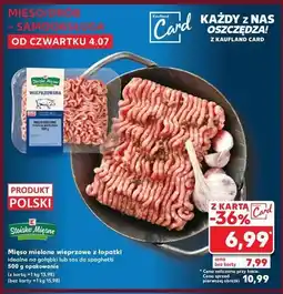 Kaufland Mięso mielone wieprzowe z łopatki qafp Stoisko mięsne oferta