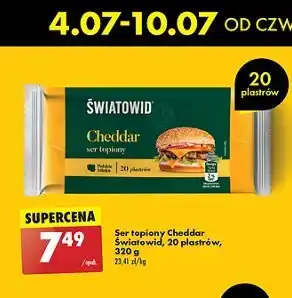 Biedronka Ser topiony cheddar Światowid oferta