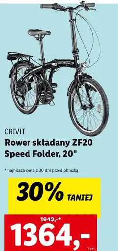 Lidl Rower składany Crivit oferta