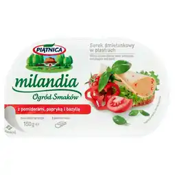 Carrefour Market Piątnica Twój Smak Serek z pomidorami papryką i bazylią w plastrach 150 g oferta