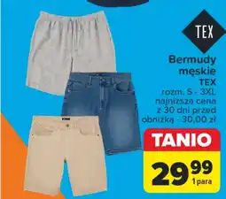 Carrefour Bermudy męskie TEX oferta
