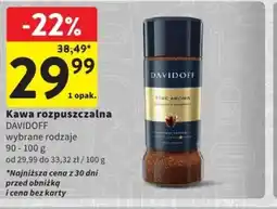 Intermarche DAVIDOFF Kawa rozpuszczalna 90-100 g oferta