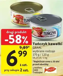 Intermarche Tunałczyk kawałki GRAAL 170 g / 120 g oferta