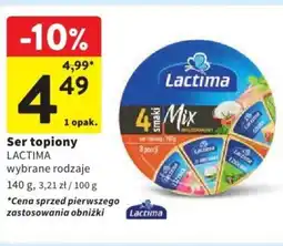 Intermarche Lactima Ser topiony 4 Mix 140 g oferta