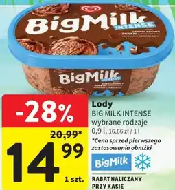 Intermarche Big Milk Intense Lody oferta