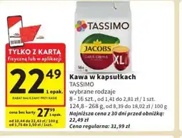 Intermarche TASSIMO Jacobs Cafe Crema XL Kawa w kapsułkach oferta