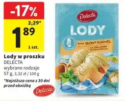 Intermarche Delecta Lody w proszku wybrane rodzaje 57g oferta