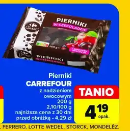 Carrefour Pierniki z nadzieniem owocowym Carrefour oferta