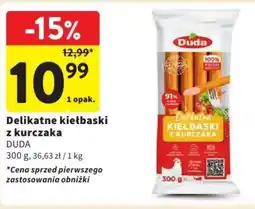 Intermarche Duda Delikatne kiełbaski z kurczaka 300g oferta