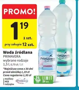 Intermarche Woda ródlana Primavera 1,5l oferta