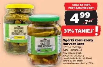 Netto Ogórki korniszony z ziołami Harvest best oferta