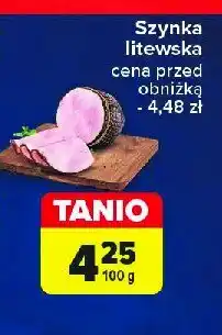 Carrefour Szynka litewska Krakus animex oferta