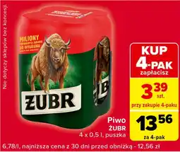 Globi Piwo ŻUBR 4x0,5l oferta