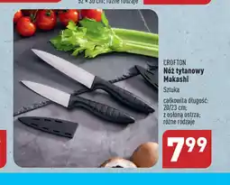 ALDI CROFTON Nóż tytanowy Makashi 20/23 cm oferta