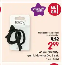 Rossmann For Your Beauty, gumki do włosów, 3 szt. oferta