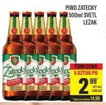 TomiMarkt Piwo Žatecký 500ml Světlý Ležák oferta