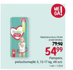 Rossmann Pampers pieluchomajtki 5, 12-17 kg, 48 szt. oferta