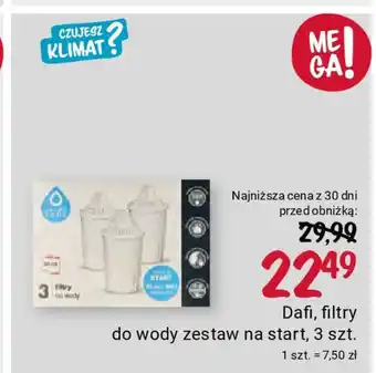 Rossmann Dafi, filtry do wody zestaw na start, 3 szt. oferta