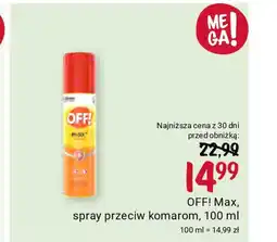 Rossmann OFF! Max, spray przeciw komarom, 100 ml oferta