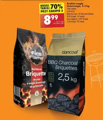 Biedronka Brykiet węgla drzewnego, 2,5 kg oferta