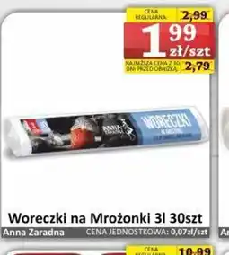 Anna Zaradna Woreczki na mrożonki 3l 30szt