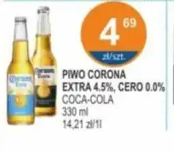 Rabat Piwo Corona Extra 4.5%, Cero 0.0% Coca-Cola 330 ml oferta