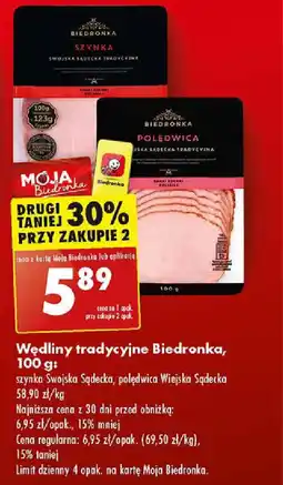 Biedronka Wędliny tradycyjne Biedronka, 100 g oferta