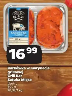 Netto Karkówka w marynacie grillowej Grill Bar Sztuka Mięsa plastry 600g oferta