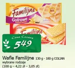 Wafle Familijne 130 g - 180 g COLLIAN