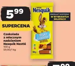 Netto Czekolada z mlecznym nadzieniem Nesquik Nestlé 100 g oferta