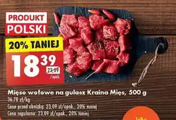 Biedronka Mięso wołowe na gulasz Kraina Mięs, 500 g oferta